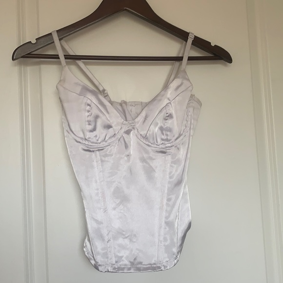 White satin bustier size xxs - Picture 3 of 12